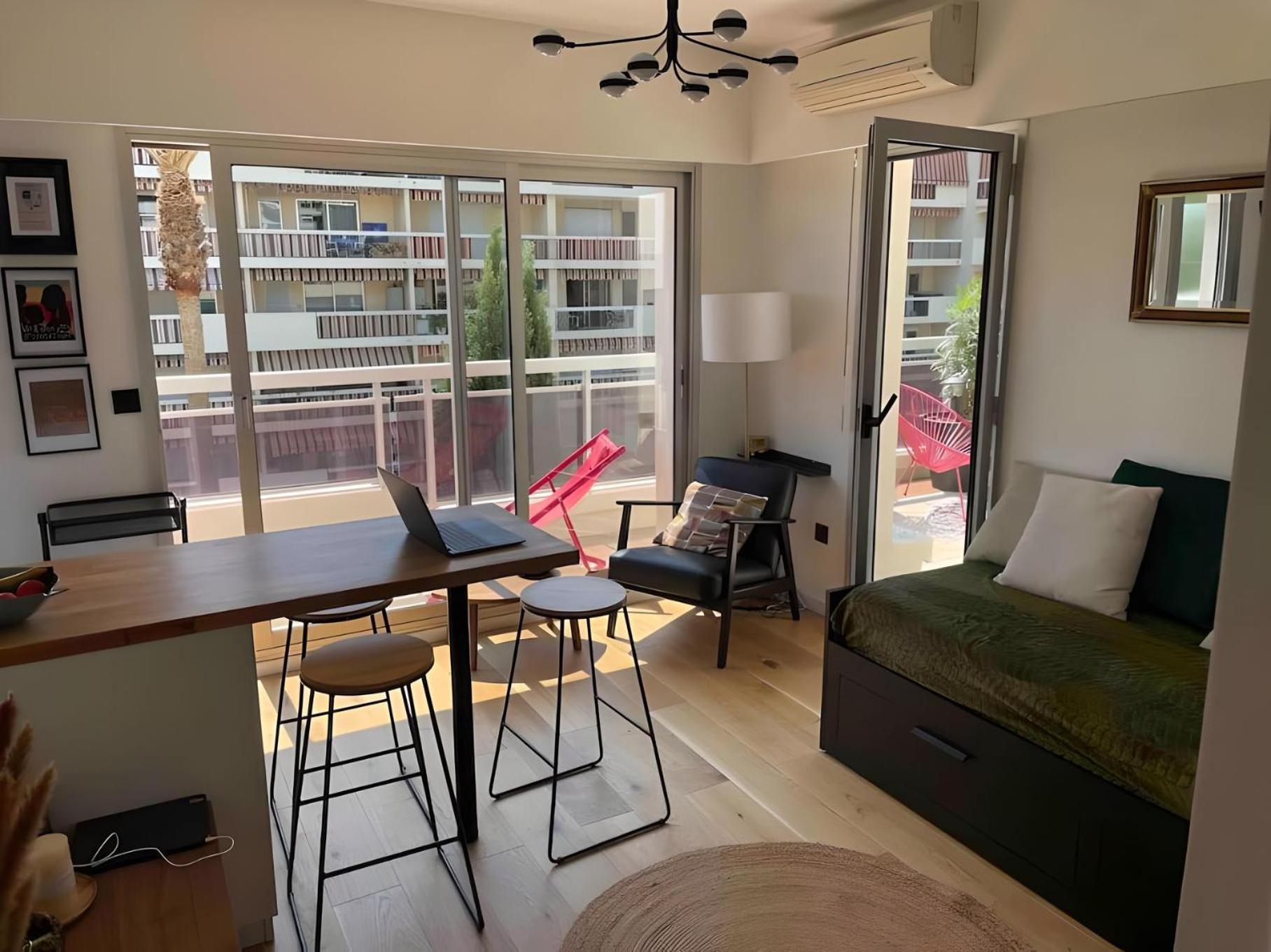 Elegant Appartement 2Pieces Piscinevue Mer Parking Vallauris Exterior foto